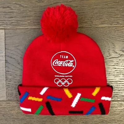 Coca Cola Collectable Olympics Beanie - Red - Like New • £9.38