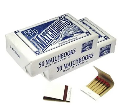 100 Plain White Matches Matchbook For Wedding Birthday Wholesale Made In America • $10.99