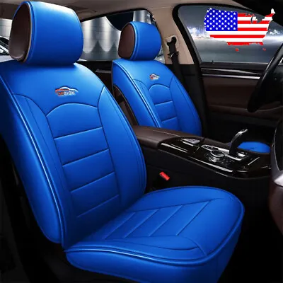 US Design Blue PU Leather Seat Cover For Volkswagen Golf Jetta Passat Universal • $59.98