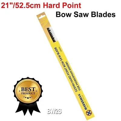 £3.95 • Buy 21  Bow Saw Heavy Duty Tree Branch Wood Log Pruning Guard 2 Spare Sharp Blade 34