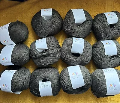 Elements Magical Merino Dk Wool Khaki Green 12x50g Balls 60% Merino Wool • £40