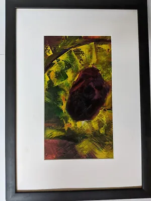 Abstract Original Framed Oil Painting Primal Sanities Signed By Anthony Slessor • £159.99