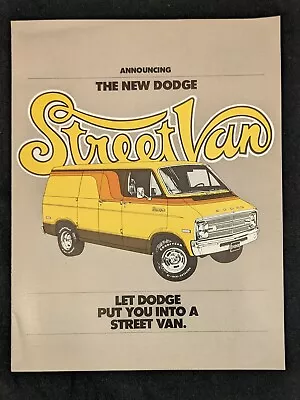 1976 Dodge Announcing New Street Van Dealer Marketing Sales Brochure B100 B200 • $29