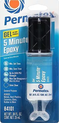 Permatex 84101 PermaPoxy 5 Minute General Purpose Epoxy 0.84 Oz. • $8.62