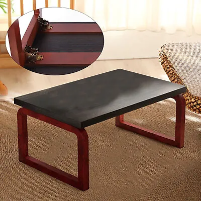 Wooden Folding Coffee Table Low Tea Table Tea Picnic Table Asian Style SALE • $67.16