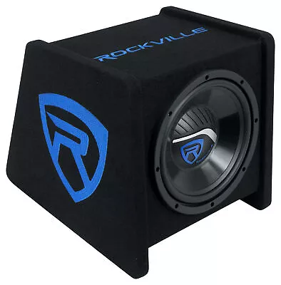 Rockville RV10P 10  500w Car Audio Subwoofer In Vented Sub Enclosure Box - 4 Ohm • $74.95