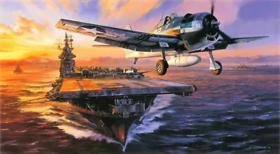 Scramble For The Marianas By Nicolas Trudgian Signed By US Navy Hellcat Aces • $275