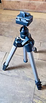 Manfrotto 390 Tripod  With Tilt Head And Plate Vgc  MK394-PQ • £45