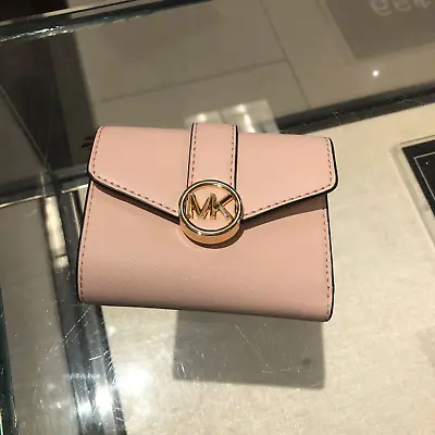 Michael Kors Women's Wallet Carmen Medium Flap Bifold In Powder Blush • $66.80