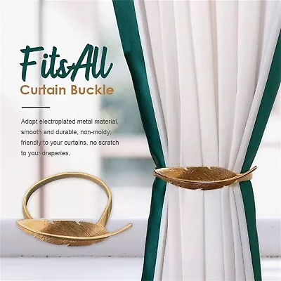 Elastic Spring Adjust Length Curtain Buckle Feather Type • $9.49