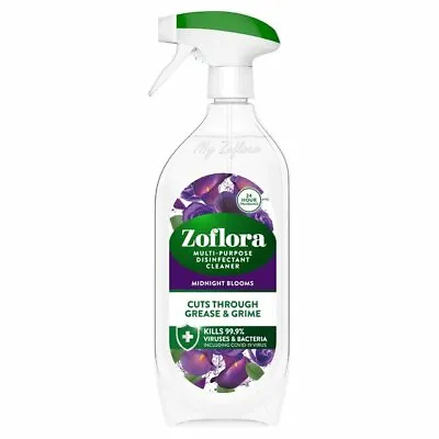 T1230 Zoflora Disinfect 800ml Trigger Midnight Blooms (price Per Box Of 6) • £19.99