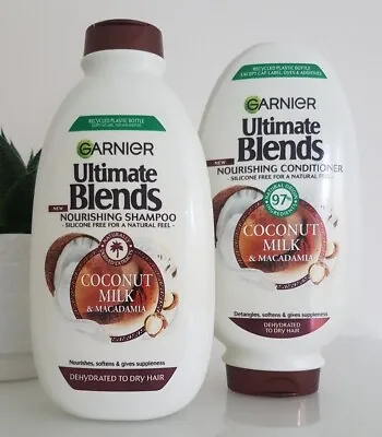 £10.99 • Buy Garnier Ultimate Blends Nourishing Shampoo And Conditioner 400ml Each 