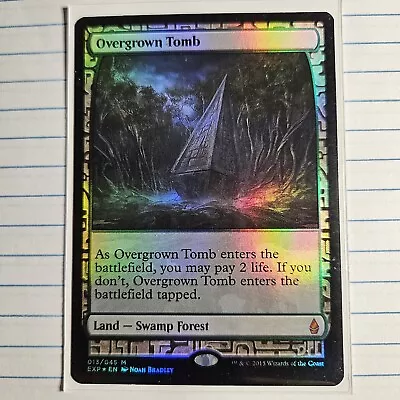 Overgrown Tomb Foil MTG Battle For Zendikar Expedition 013/045 NM • $57.50