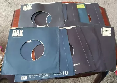 10 Original Rak Company Sleeves For 7  Singles Bundle Job Lot • £0.99