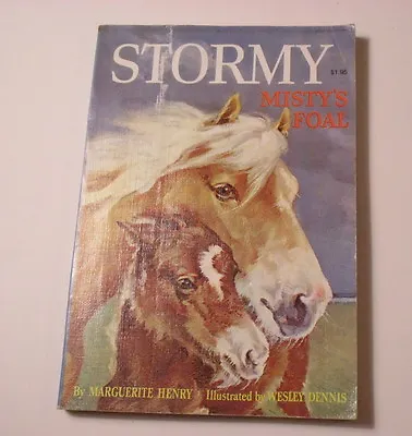 Stormy Misty's Foal Marguerite Henry Wesley Dennis Softcover 1975 • $9.50