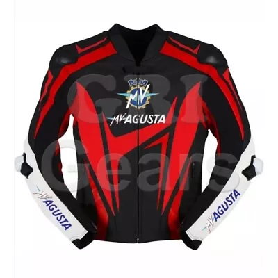 MV Agusta Reparto Corse Motorbike Racing Leather Jacket All Sizes Available • $185