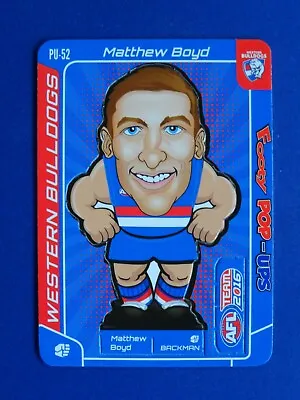 2016 AFL Teamcoach Footy Pop-Ups Card 'Matthew Boyd' Western Bulldogs #PU-52 • $1