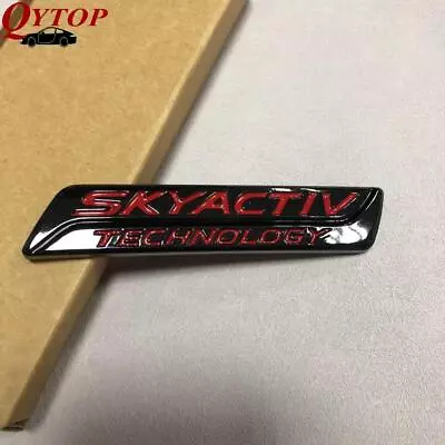 Black Red SKYACTIV TECHNOLOGY Rear Trunk Emblem Badge Sticker For CX5 MX-5 CX-50 • $18.59