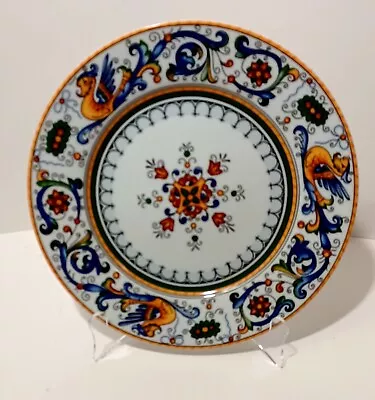 Bonvida Porcelain.  10.5/8  Dinner Plate Scrolls & Dragons Portugal Duret Style • $12.95