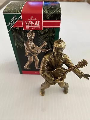 Elvis Presley 1992 Guitar King Of Rock & Roll Gold Crown Exclusive Hallmark  NIB • $5.76