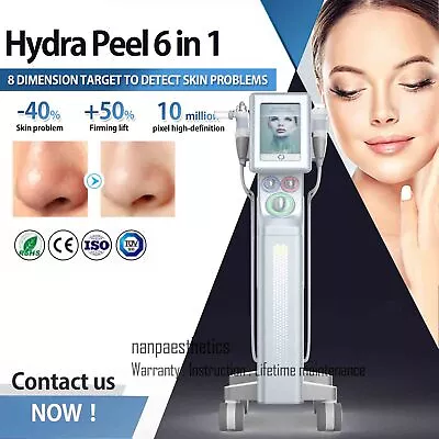 6 In 1 Microcurrent Hydra Dermabrasion Skin Facial Face Lift Machine Spa Salon • $1050