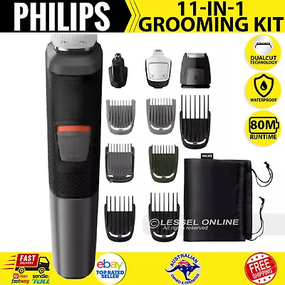 Philips Multigroom Series 5000 11-in-1 Face Hair And Body Hair Trimmer Cordless • $181.88