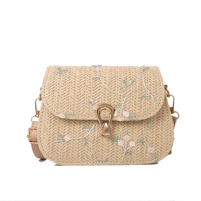 £9.95 • Buy Bags Straw Women Messenger Shoulder Bag Summer Beach Woven Handbags Bohemian