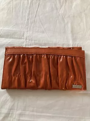 MICHE Bag Shells Classic Base Purse Magnetic Shell Burnt Orange Leather Crinkled • $14.99