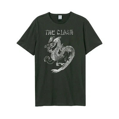 £28.59 • Buy Amplified Unisex Adult New Dragon The Clash T-Shirt GD841