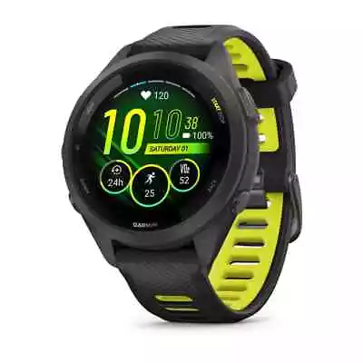 Garmin Forerunner 265s MultiSport Watch-Black/Yellow-AU Stock-FREE ExpressPost • $729