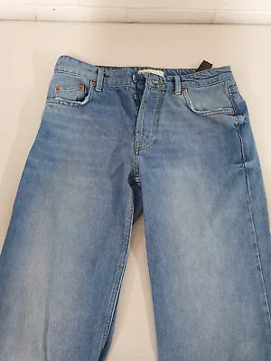 Zara Stretch Blue Denim Jeans Size W30 L29 • £7.99