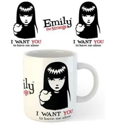 Impact Merch. Mug: Emily The Strange - Leave Me Alone - White Size: 95mm X 110mm • $9.95