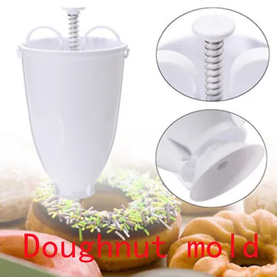£6.22 • Buy Doughnut DIY Mould Donut Maker Machine Manual Dispenser Kitchen Utensil Tool