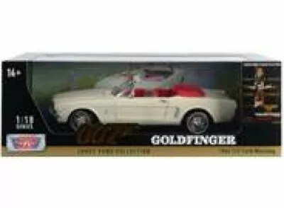 Motormax 1/18 1964 Ford Mustang Convertible James Bond Goldfinger 79833 • £79.18