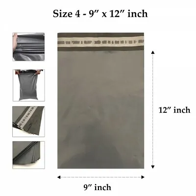 £2.19 • Buy 9x12 STRONG GREY MAILING BAGS SEAL PARCEL POSTAL POSTAGE PLASTIC POLY SELF MAIL