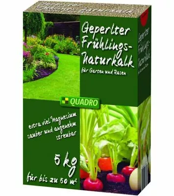 3x 5kg Geperlter Frühlings-naturkalk Extra Lots Magnesium Garden Lawn For 150m ² • £19.04