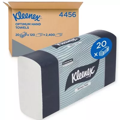 New Kleenex 4456 Optimum Hand Towel Folded - 30.5Cm X 24Cm White Carton (20 • $91.25