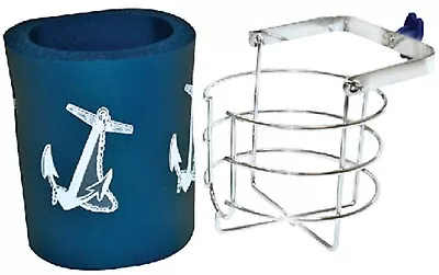 Shoreline Marine Swivel Mounted Drink Holder With Can Koozie • $15