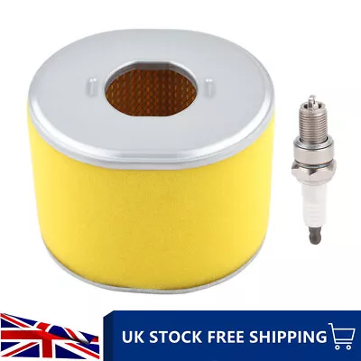 Air Filter & Spark Plug Fits Honda GX390 GX340 13HP & 11HP Engine 17210-ZE3-505 • £8.59