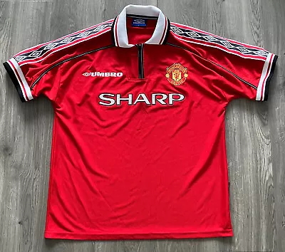 Manchester United Man Utd Treble 1999 Home Shirt Large Umbro L • £145