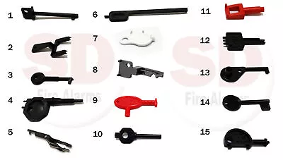 Fire Alarm Engineers Pack - 15 Call Point Test Keys **See Description** Inc VAT • £19.99