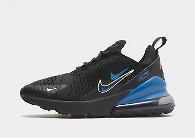 Genuine Nike Air Max 270 GS ® ( Junior UK Size 5 EUR 38 ) Black / Blue • $154.73