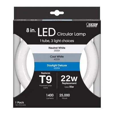 Feit T9 Bi-Pin LED Tube Light Color Changing 22 Watt Equivalence 1 Pk • $22.84