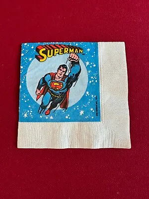 1977 SUPERMAN  Un-Used  Cocktail Napkin (Scarce / Vintage) • $20