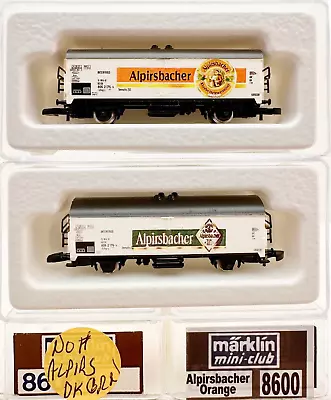 MARKLIN Z SCALE INDUSTRY PRINTED  2 COLLECTOR Refrigerator Cars Marklin Boxs  C8 • $59.95