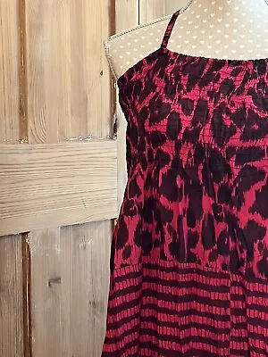 £9.99 • Buy Yours Sun Dress Pink Deep Leopard Print 22