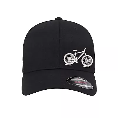 Mountain Bike Embroidered Flexfit Hat Flat And Curved  • $23.99