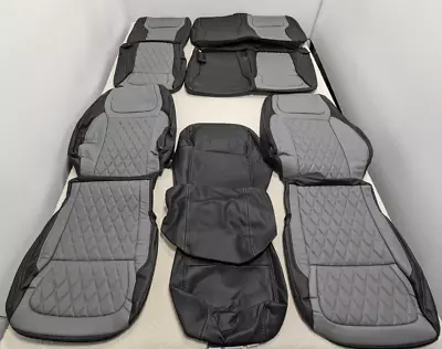 For Ford F150 XLT Lightning PRO XLT 2021-2023 Diamonds Leather Seat Covers LQ167 • $899