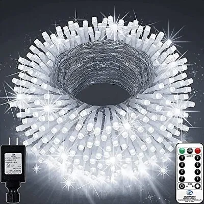 $68.99 • Buy KNONEW 403ft 1000 LED String Lights Outdoor Christmas Lights 8 Modes & Timer ...