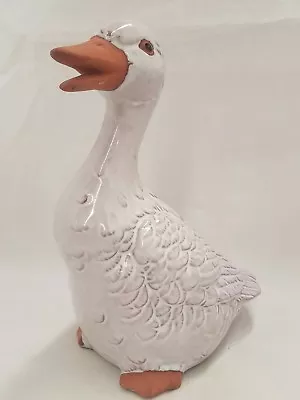 Terra Cotta Clay Mallard Duck Glazed Kitchen Decor Farmhouse Farming Animals • $39.99